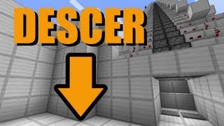 Escada rolante para descer  Minecraft Tutorial 21 [upl. by Ayo581]