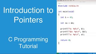 Introduction to Pointers  C Programming Tutorial [upl. by Bennie]