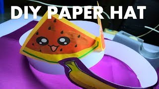 HEADDRESS NUTRITION MONTH EASYDIY PAPER HAT [upl. by Danyluk]