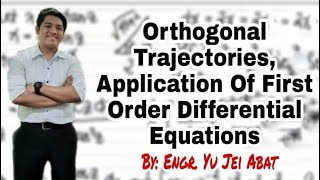 Orthogonal Trajectories Application of First Order Differential Equations [upl. by Alphonsa]