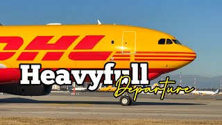 Powerful DHL Air Cargo Takeoff from Milan  Epic Taxiing and Departure planespotting dhlcargo [upl. by Nahtaneoj996]