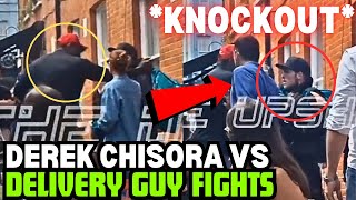 Derek Chisora Vs A Delivery Guy Full Fight KNOCKOUT [upl. by Suolevram753]