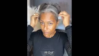 Restyle the Vpart grey hair wig Ft Msgreyt [upl. by Schaffer]