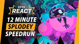 Splodey Developers React to 12 Minute Speedrun [upl. by Yle740]