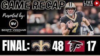 Saints Defeat Falcons Convincingly  Dennis Allen amp Arthur Smith Get Into It [upl. by Boak]