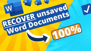 3 WAYS TO RECOVER THE WORD DOCUMENT  MSOFFICE PRO 100 WORK [upl. by Arnelle]