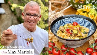 PASTA PESCE SPADA e ZUCCHINE FRITTE alla NERANO  Ricetta di Chef Max Mariola [upl. by Karyn]