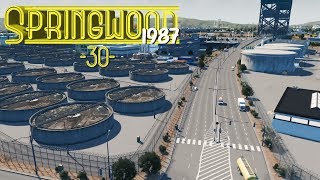 Cities Skylines Springwood Water Treatment Facility  EP30 [upl. by Acinhoj5]