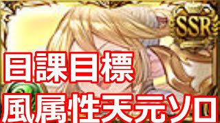 天元ソロ 風属性ライジングフォース編成【グラブル】【団員さん視点】 [upl. by Stovall]