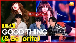 BLACKPINK LISA  SOLO STAGE Good Thing  Señorita KOREAN REACTION 💦🚫 [upl. by Valentine]