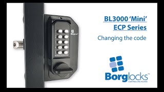 How to code change an ECP lock  BL3000 Mini ECP series [upl. by Gottlieb]