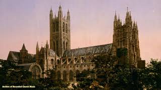 BBC Choral Evensong Canterbury Cathedral 1986 Allan Wicks [upl. by Edmunda96]