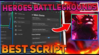 Heroes Battlegrounds Script GUI  Hack Auto Farm No Stun Get Heroes And More PASTEBIN 2024 [upl. by Attaynik43]