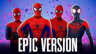 SpiderMan SpiderVerse Theme  MEDLEY EPIC VERSION SpiderMan Across The SpiderVerse Soundtrack [upl. by Butterworth697]