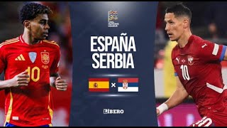 🔥🔥🔥España 🇪🇸 Vs Serbia  Uefa Nations League  Grupo D  Fecha 4🔥🔥🔥 [upl. by Irahk]