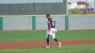 Francisco Lindor taking ground balls [upl. by Nyrad]