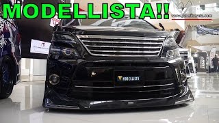 Vellfire Modified with Custom Bodykit by Modellista Japan  VA Mega TT 2016 [upl. by Matthia351]