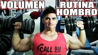 RUTINA DE HOMBRO CON FERNANDO VALDEZ  AUMENTAR VOLUMEN MASA MUSCULAR  FUERZA FV [upl. by Dulcinea]