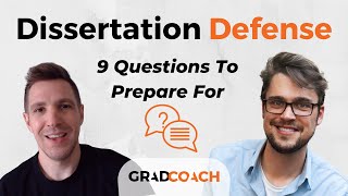 Preparing For Your Dissertation Defense Viva Voce 9 Questions You MUST Be Ready For  Examples [upl. by Publus]