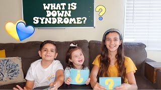 DOWN SYNDROME EXPLAINED BY KIDS [upl. by Sashenka]