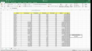 Création dun tableau Excel Calcul chiffre daffaire bénéfice et comptabilité automatique [upl. by Tobye]