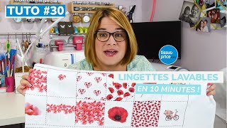 Tuto DIY  Coudre des Lingettes Lavables Facilement [upl. by Ellenod]