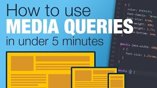 Tutorial Learn how to use CSS Media Queries in less than 5 minutes [upl. by Gant]