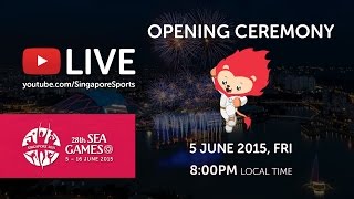 Opening Ceremony National Stadium  28th SEA Games Singapore 2015 [upl. by Zedekiah]