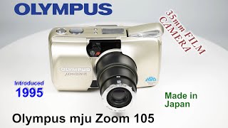 1995 Olympus MJU Zoom 105  35mm Film Camera [upl. by Carny]