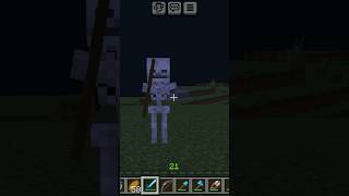 Minecraft skeleton ko hawa me uda Diya shorts [upl. by Oicnerolf391]