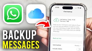 How To Backup WhatsApp On iPhone  Full Guide [upl. by Calbert]