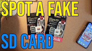 How to identify fake San Disk Extreme Pro micro SD card [upl. by Corty930]