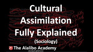 Cultural Assimilation Fully Explained  Sociology  The Alalibo Academy [upl. by Aeret698]