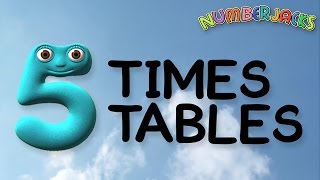 5 Times Tables Song  Numberjacks [upl. by Akcire]