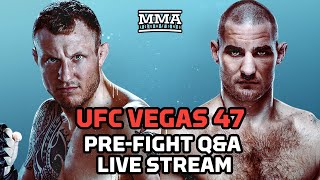 UFC Vegas 47 Hermansson vs Strickland LIVE Stream  PreFight QampA MMA Fighting [upl. by Licna]