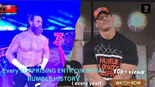 Every Surprise entry in Royal Rumble History  every year   WWE ROYAL RUMBLE [upl. by Andie]