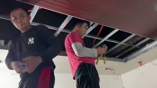 PVC DROP CEILING INSTALLATION [upl. by Zebedee]