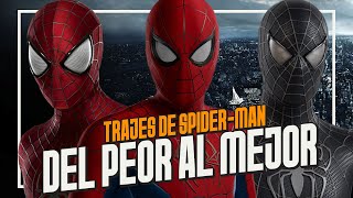 TOP SpiderMan  Del Peor al Mejor Traje en el CINE [upl. by Yelich]