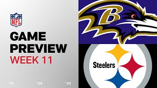 Baltimore Ravens vs Pittsburgh Steelers  2024 Week 11 Game Preview [upl. by Ttereve]