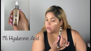 LOreal Paris True Match Nude Hyaluronic Tinted Serum Foundation Swatches amp Review [upl. by Adella]