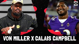 Von Miller Talks Lamar Jackson Contract Viral Haircut amp More w Guest Calais Campbell [upl. by Scurlock441]