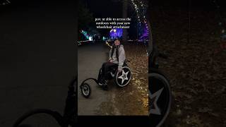 Wheelchair attachment for the outdoors [upl. by Annaul]