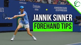 Jannik Sinner Forehand Lesson  3 Vital Tennis Tips [upl. by Phila]