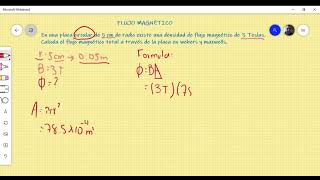 EJEMPLO DE FLUJO MAGNÉTICO [upl. by Marie]