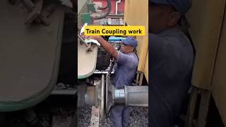 Train Coupling work in RRC Group D  Train Coupling pointsmen indianrailways trendingshorts [upl. by Ijnek]