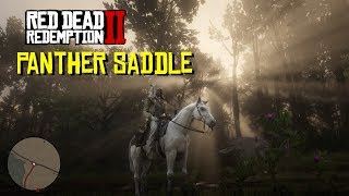 Red Dead Redemption 2  How To Get Panther Trail Saddle Tutorial [upl. by Corso]