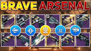 ALL RANDOM ROLLS for the BRAVE Arsenal Weapons Blog Post  Destiny 2 Into the Light [upl. by Hannan]