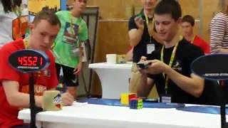 5x5 cube world record average 4932 Feliks Zemdegs [upl. by Aicatsan268]