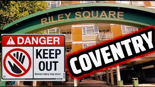 DANGEROUS ESTATE IN COVENTRY RILEY SQUARE UK HOOD vlog Drill ukdrill [upl. by Yzeerb]