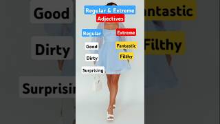 Regular vs Extreme Adjectives ✅ learn english learnenglish vocabulary dailyenglish shorts [upl. by Av528]